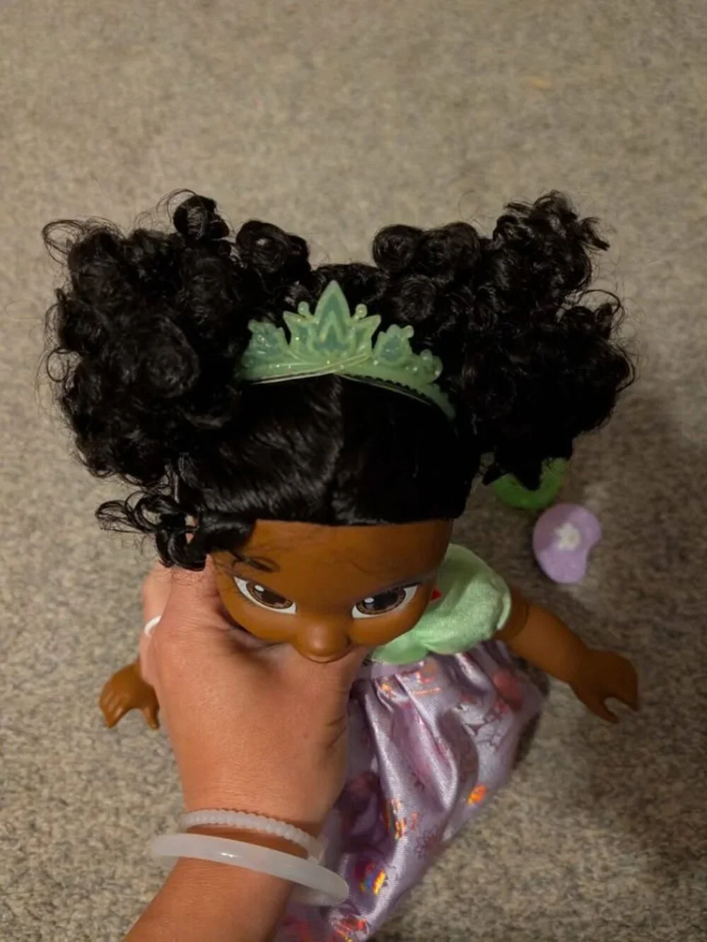 Disney Tiana baby doll with accessories